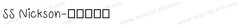 SS Nickson字体转换